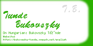 tunde bukovszky business card